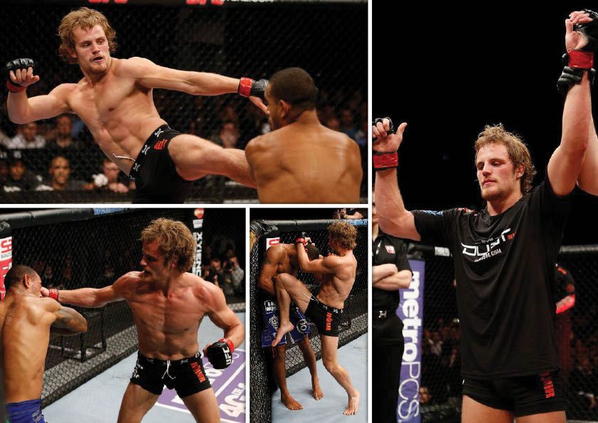 Gunnar Nelson in his fight against Jorge Santiago